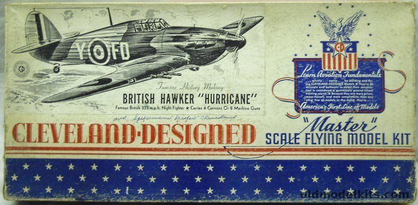 Cleveland 1/16 Hawker Hurricane and Supermarine Spitfire Flying Wood Models, SF78 SF-73 plastic model kit